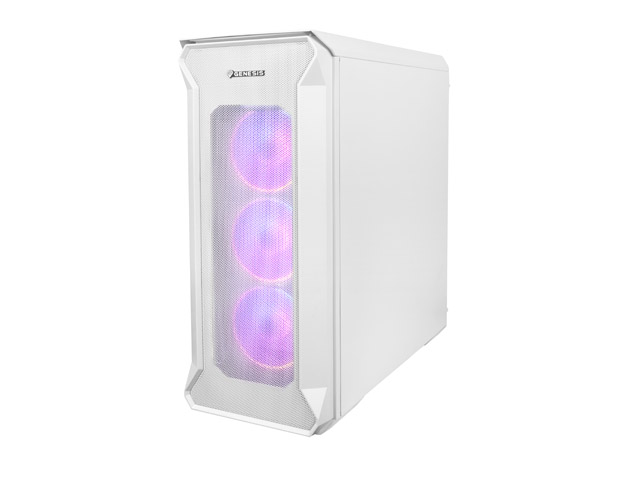 Počítačová skriňa Genesis IRID 505 ARGB V2/ Midi Tower/ Transpar./ Biela 