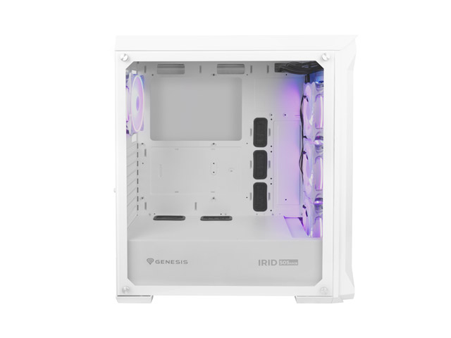Počítačová skriňa Genesis IRID 505 ARGB V2/ Midi Tower/ Transpar./ Biela 