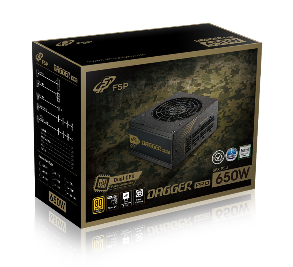 FSP DAGGER PRO/ 650W/ SFX/ 80PLUS Gold/ Modular/ Retail 