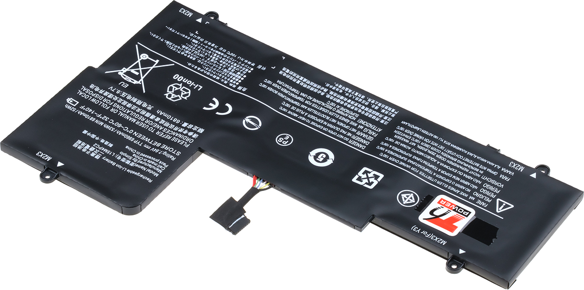 Batéria T6 Power Lenovo IdeaPad Yoga 710-14ISK, 710-15ISK séria, 6960mAh, 53Wh, 4cell, Li-pol 