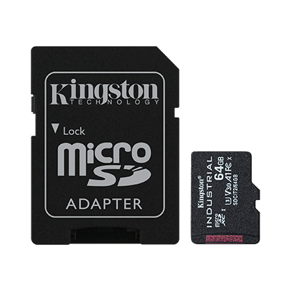 Kingston Industrial/ micro SDXC/ 64GB/ UHS-I U3 / Class 10/ + Adaptér