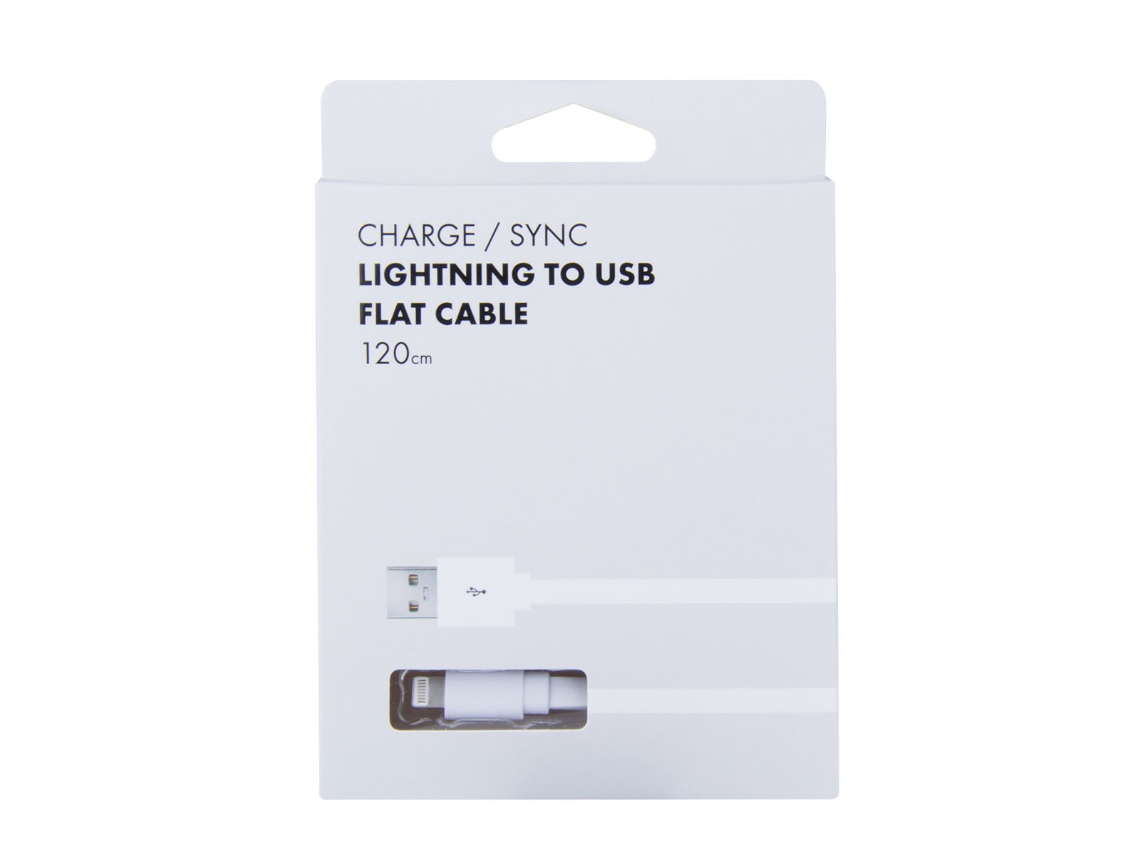 Kabel AVACOM LIG-120W USB - Lightning, 120cm, bílá 