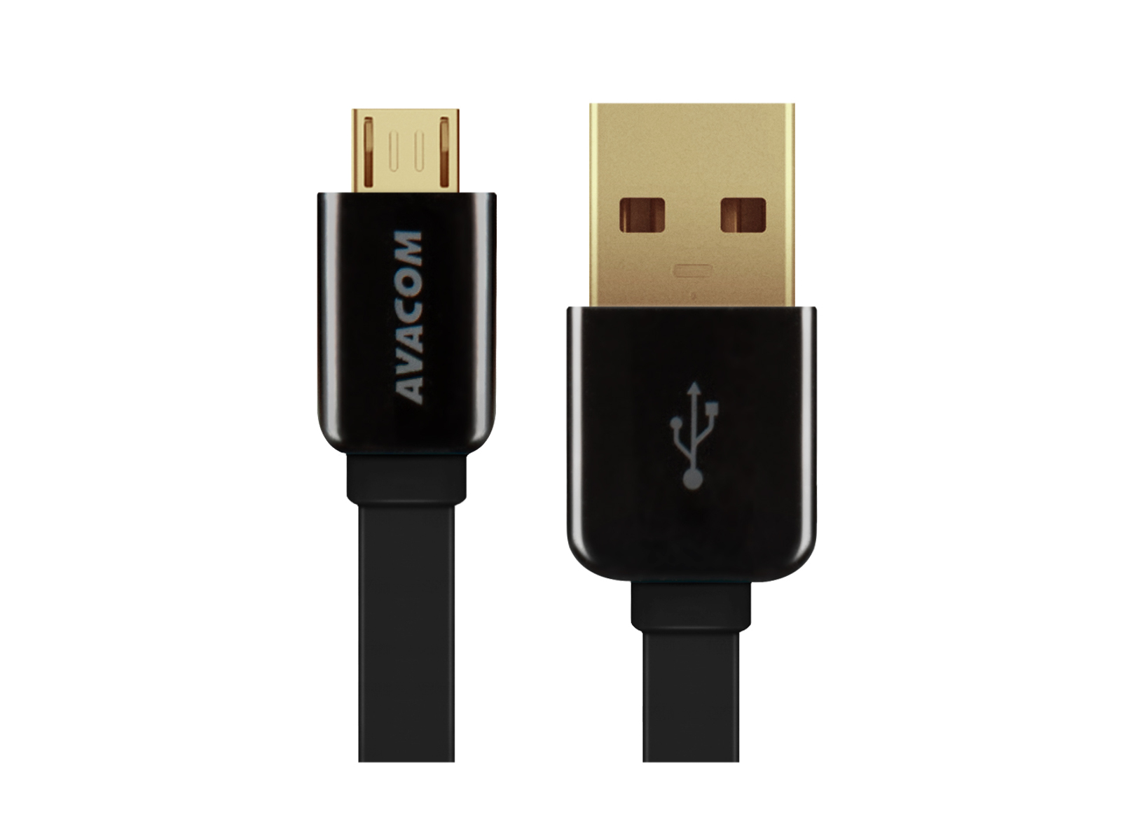 Kábel AVACOM MIC-120K USB - Micro USB, 120cm, čierna