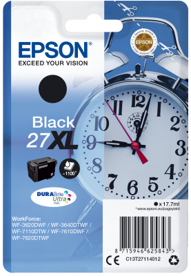 Epson Singlepack Black 27XL DURABrite Ultra Ink