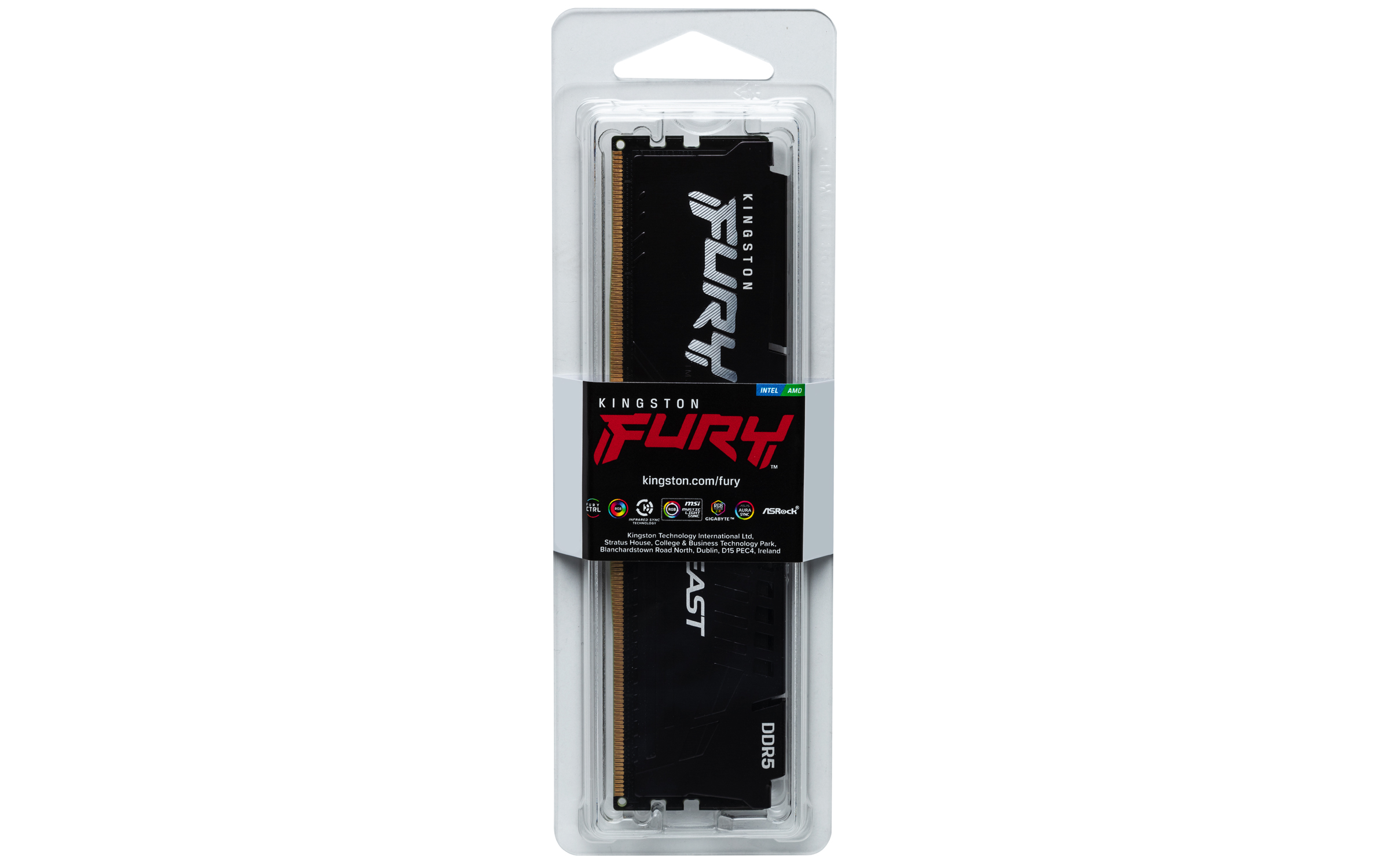 Kingston FURY Beast/ DDR5/ 8GB/ 5600MHz/ CL40/ 1x8GB/ Black 