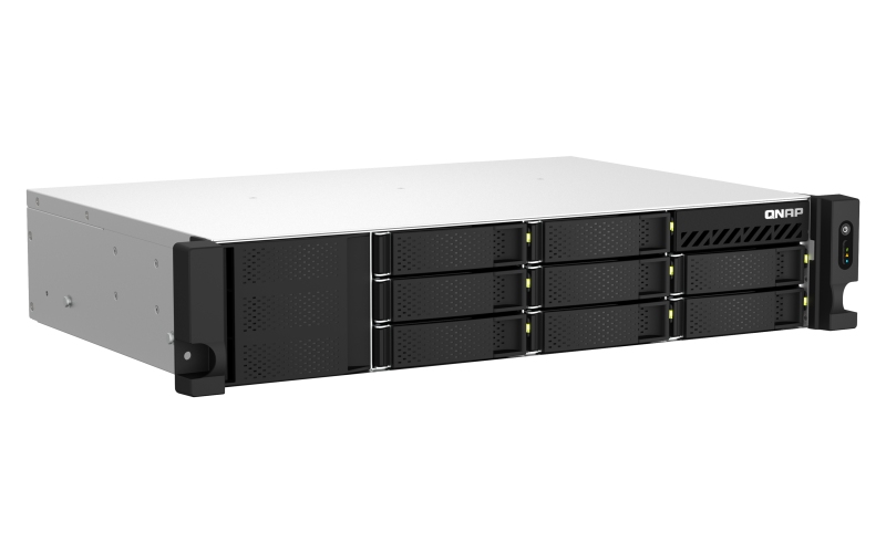 QNAP TS-873AeU-RP-4G (Ryzen 2, 2GHz, 4GB RAM, 8xSATA, 2x2, 5GbE, 1xPCIe, 2xM.2, 2xzdroj, malá hĺbka) 