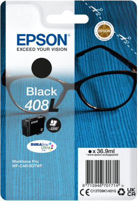 EPSON Singlepack Black 408L DURABrite Ultra Ink