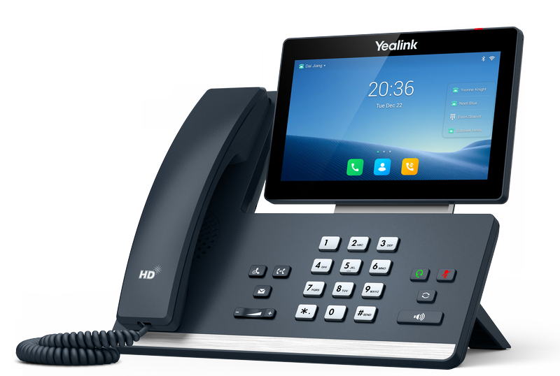 Yealink SIP-T58W SIP telefon, Android, PoE, 7" bar. dot. LCD, GigE 