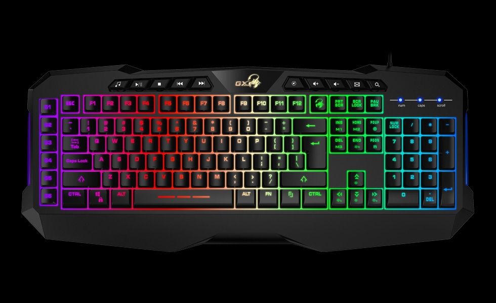 Genius Scorpion K11 Pro/ Drátová USB/ CZ- SK layout/ Čierna