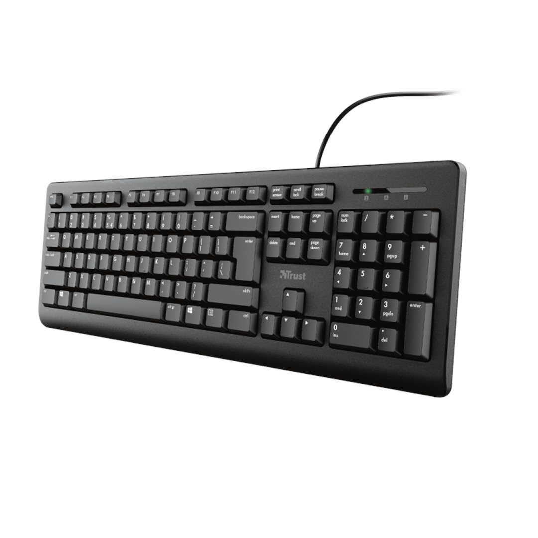 TRUST PRIMO/ Drôtová USB/ DE layout/ Čierna 