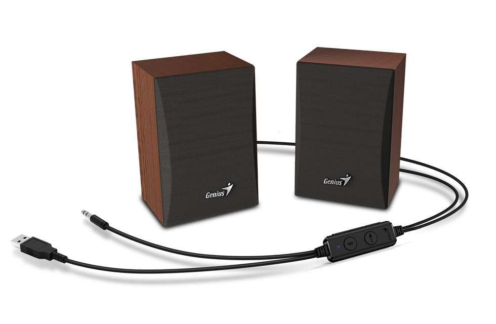 Genius SP-HF380/ Stereo/ 3W/ Hnedá