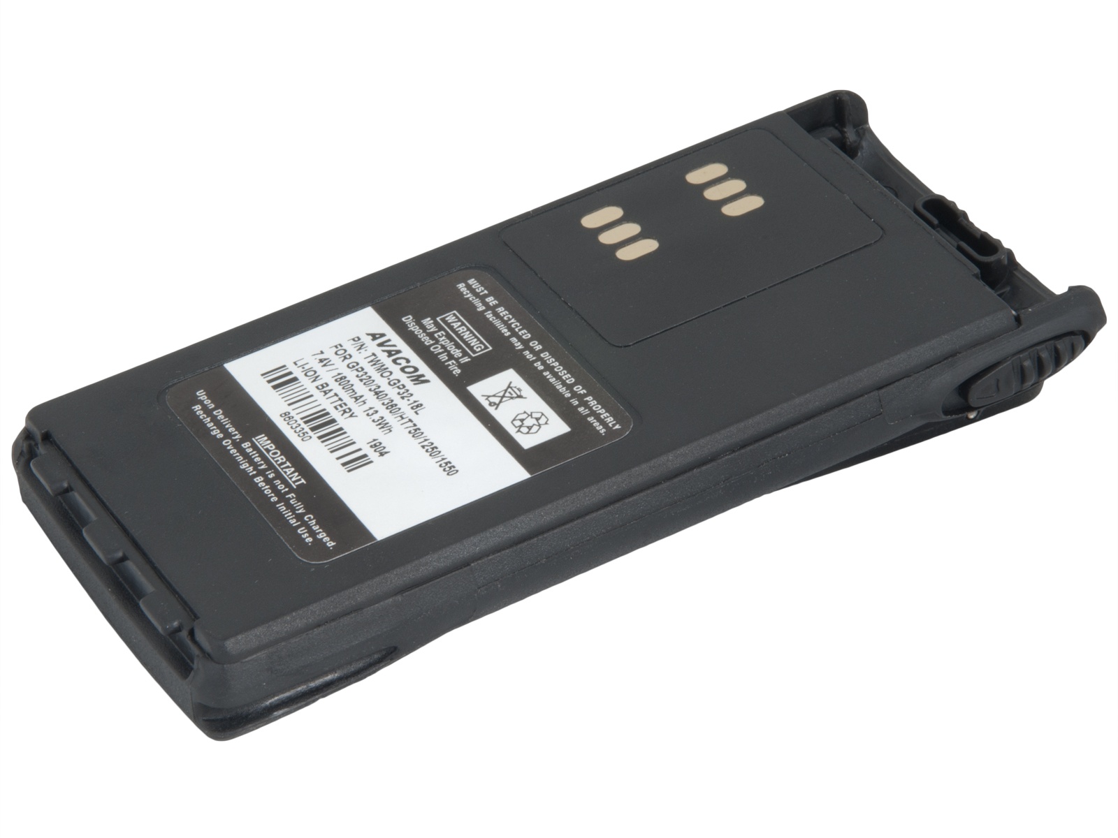Batéria AVACOM Motorola GP320/ 340/ 360, HT750/ 1250 - WARIS Li-Ion 7.4V 1800mAh 