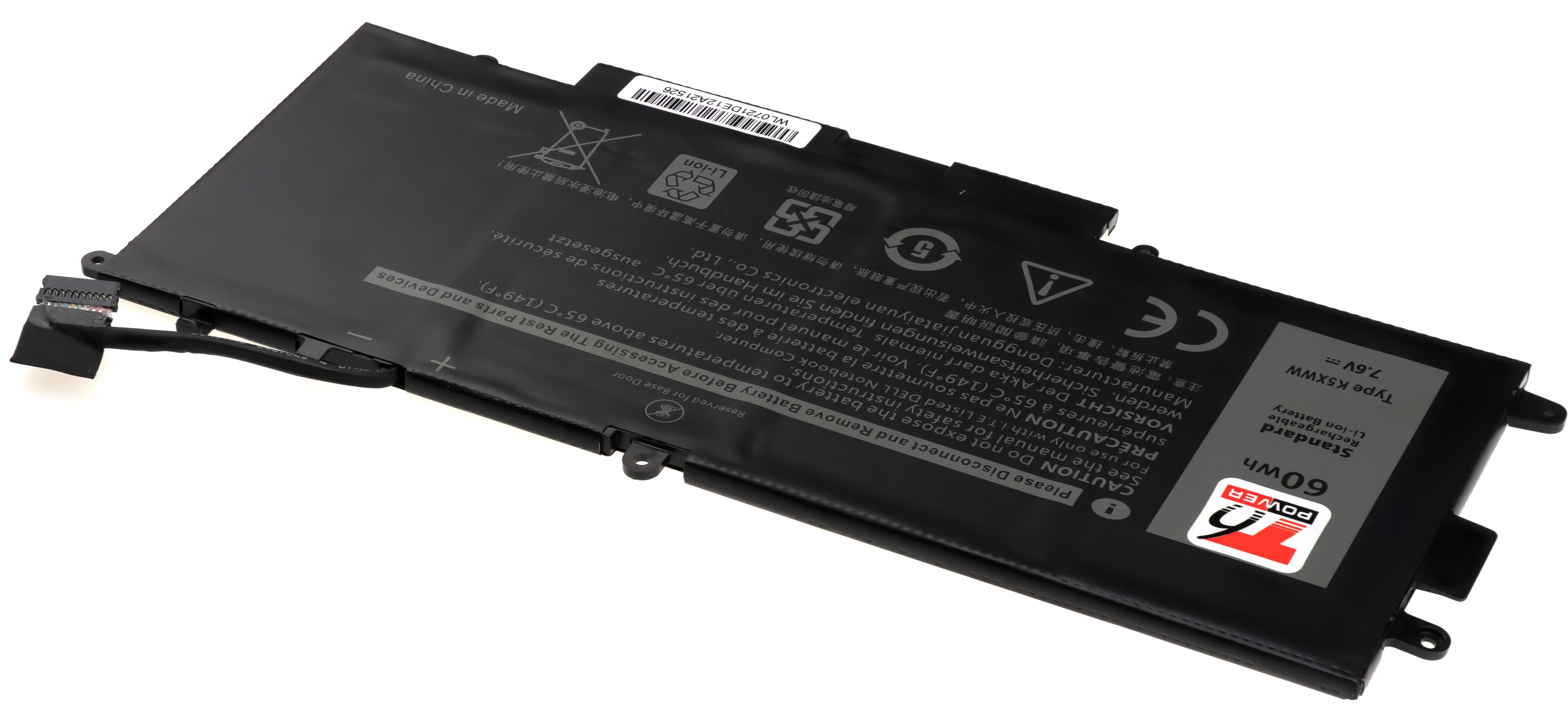 Batéria T6 Power pre Dell Latitude 5289, 7389, 7390 2in1, 7895mAh, 60Wh, 4cell, Li-pol 