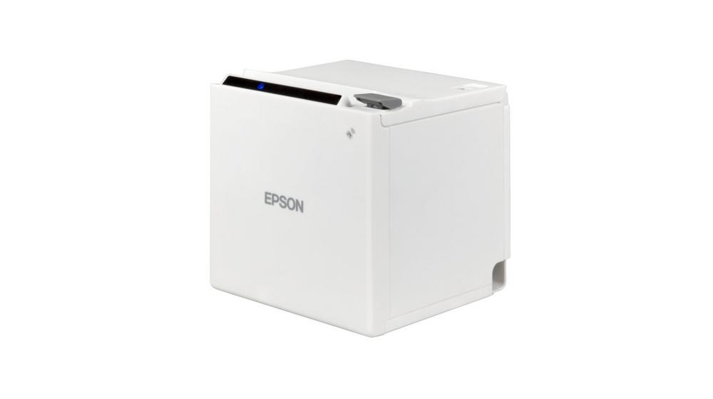 Epson TM-m50 (131): USB + Ethernet + NES + Serial, White, PS, EU 