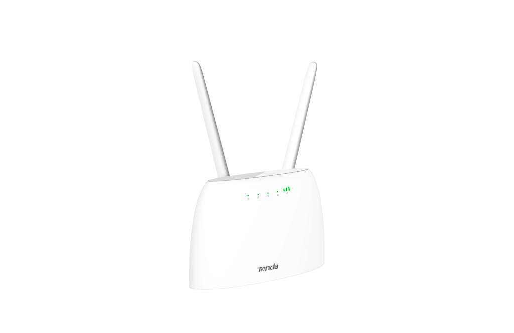 Tenda 4G07 Wi-Fi AC1200 4G LTE router, 2x WAN/ LAN, 1x miniSIM, IPv6, VPN, LTE Cat.4, 4x anténa, CZ app 
