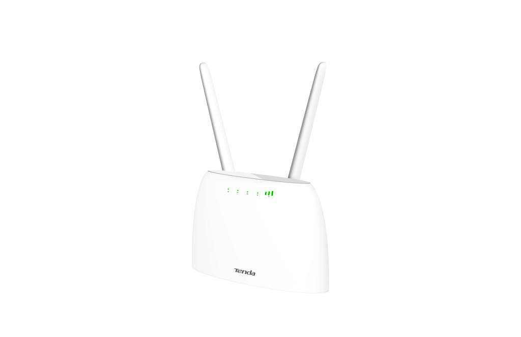 Tenda 4G07 Wi-Fi AC1200 4G LTE smerovač, 2x WAN/ LAN, 1x miniSIM, IPv6, VPN, LTE Cat.4, 4x anténa, CZ app 