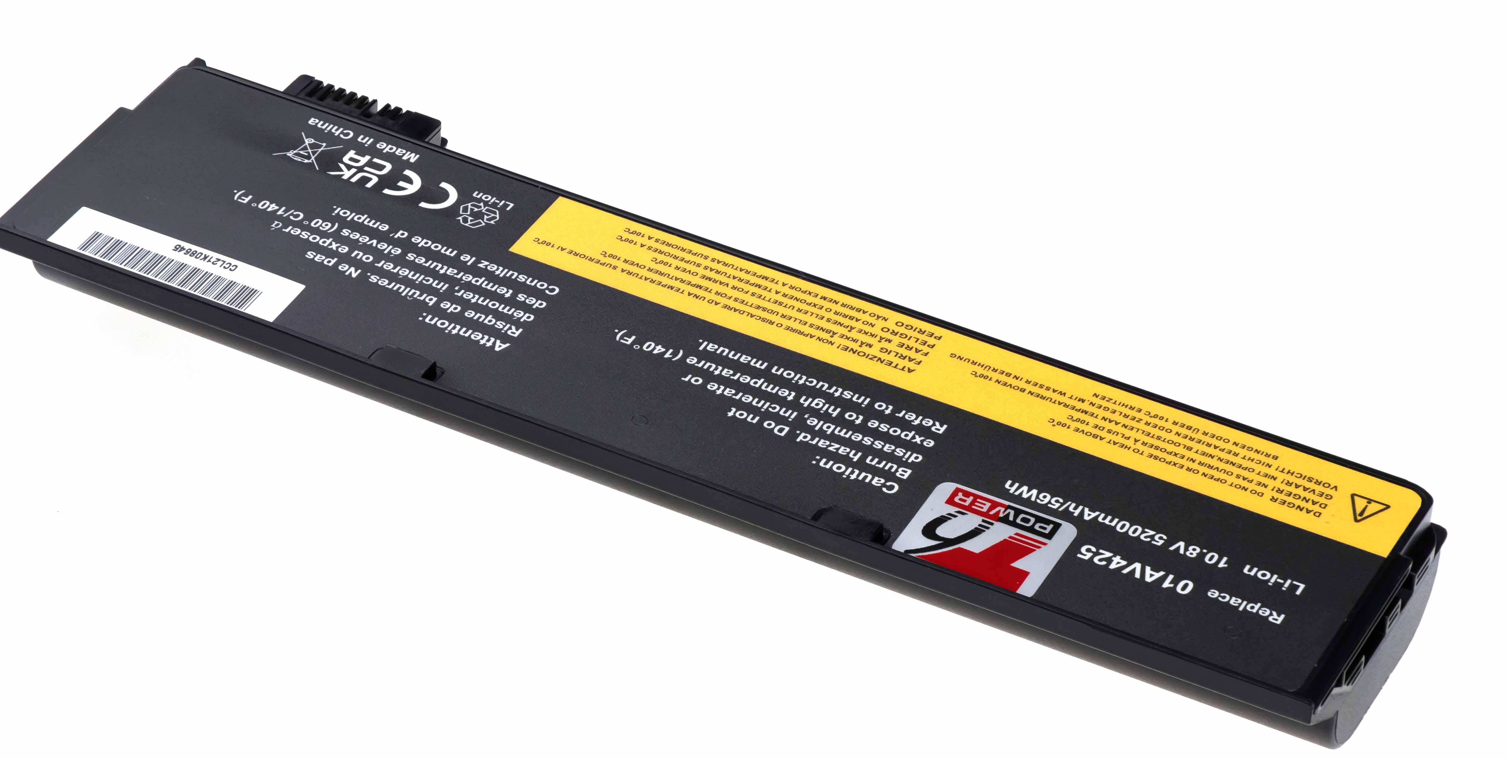 Batéria T6 Power pre Lenovo ThinkPad T470, T480, T570, T580, P51s, P52s, 5200mAh, 58Wh, 6cell 