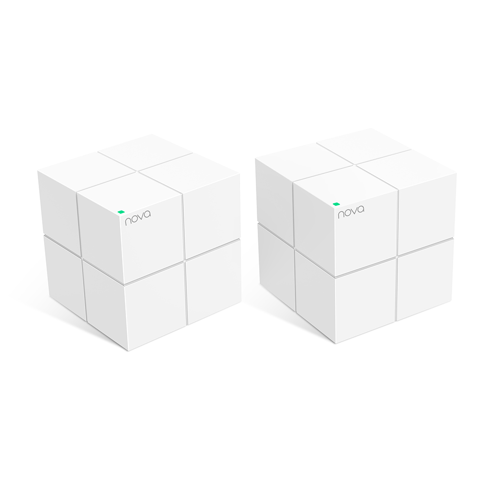 Tenda Nova MW6 (2-pack) WiFi AC1200 Mesh Gigabit systém, MU-MIMO, 4x GLAN/ GWAN, SMART CZ aplikácie 