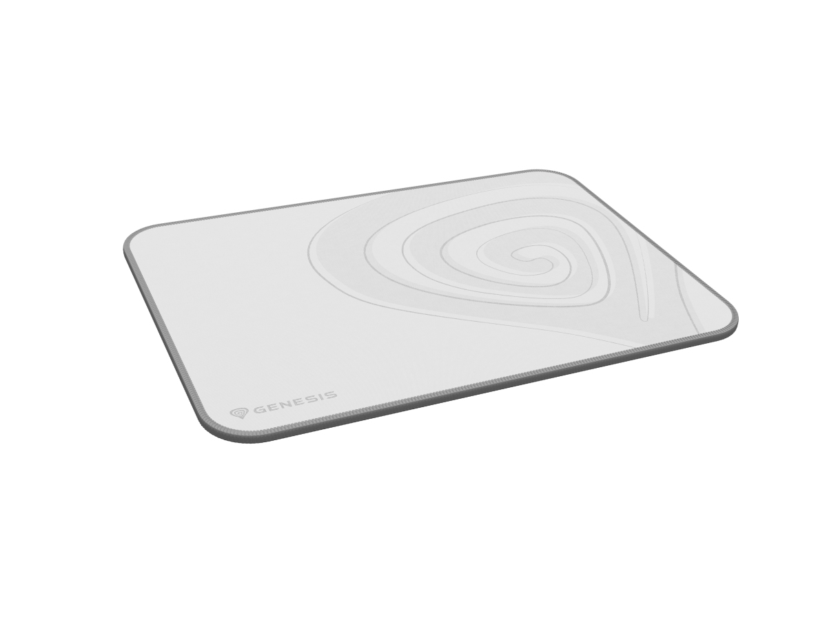 Genesis herná podložka pod myš CARBON 400 M LOGO 350X250mm, biela 