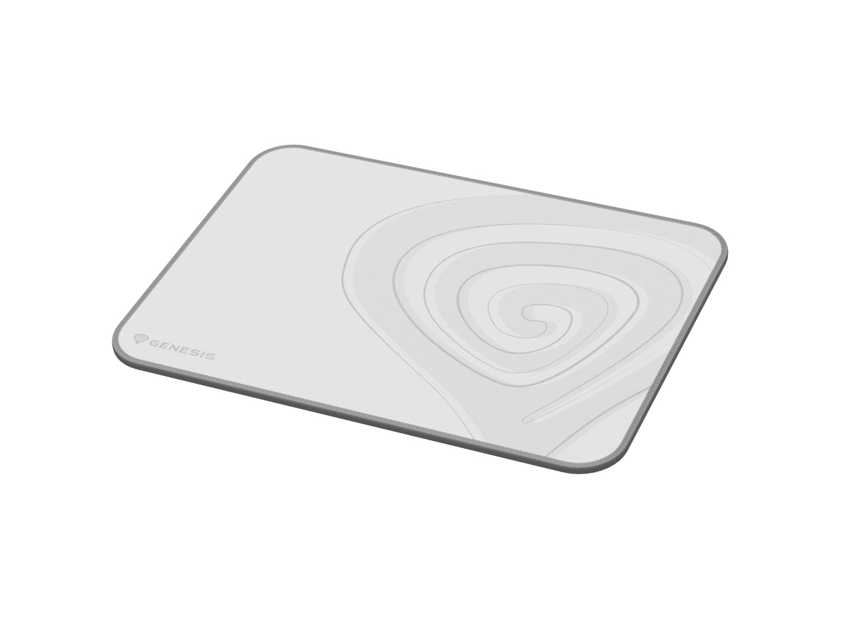 Genesis herná podložka pod myš CARBON 400 M LOGO 350X250mm, biela 