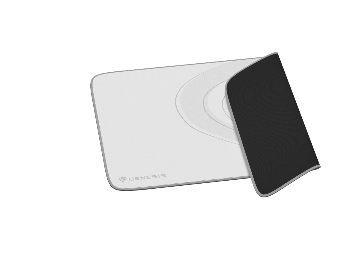 Genesis herná podložka pod myš CARBON 400 M LOGO 350X250mm, biela 