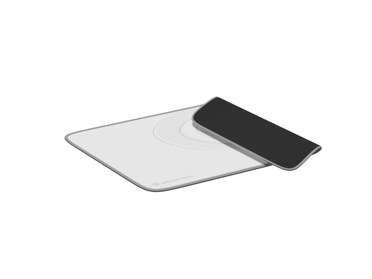 Genesis herná podložka pod myš CARBON 400 M LOGO 350X250mm, biela 