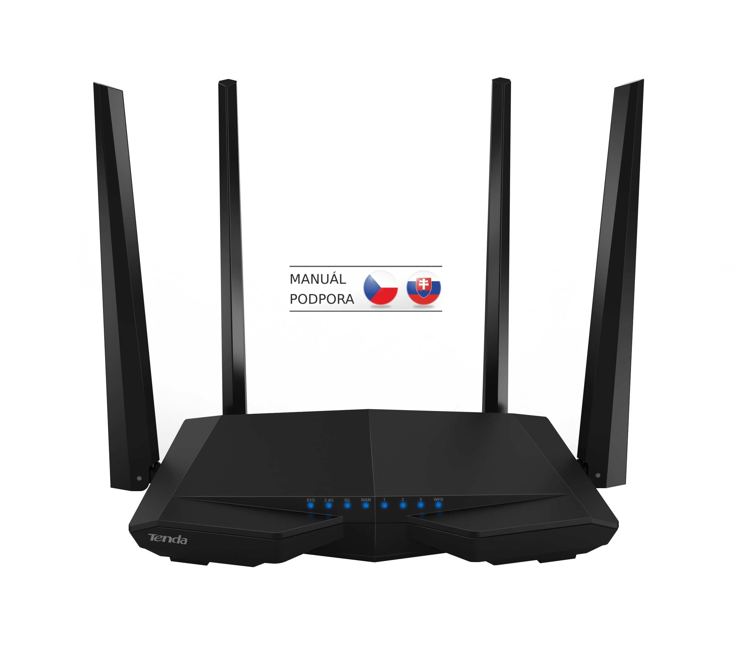 Tenda AC6 WiFi AC Router 1200Mb/ s, VPN server/ klient, WISP, Universal Repeater, 4x5dBi antény