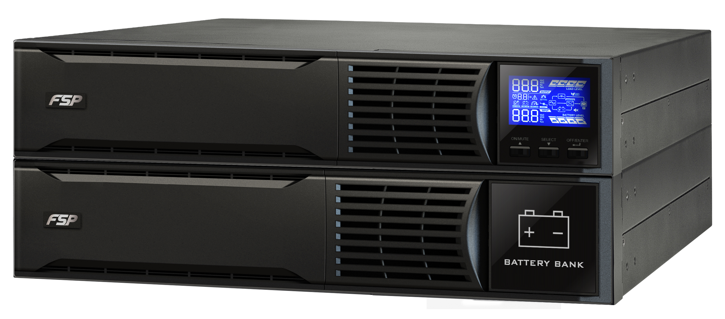 FSP UPS CHAMP 2K rack 2U, 2000 VA/ 1800 W, online 