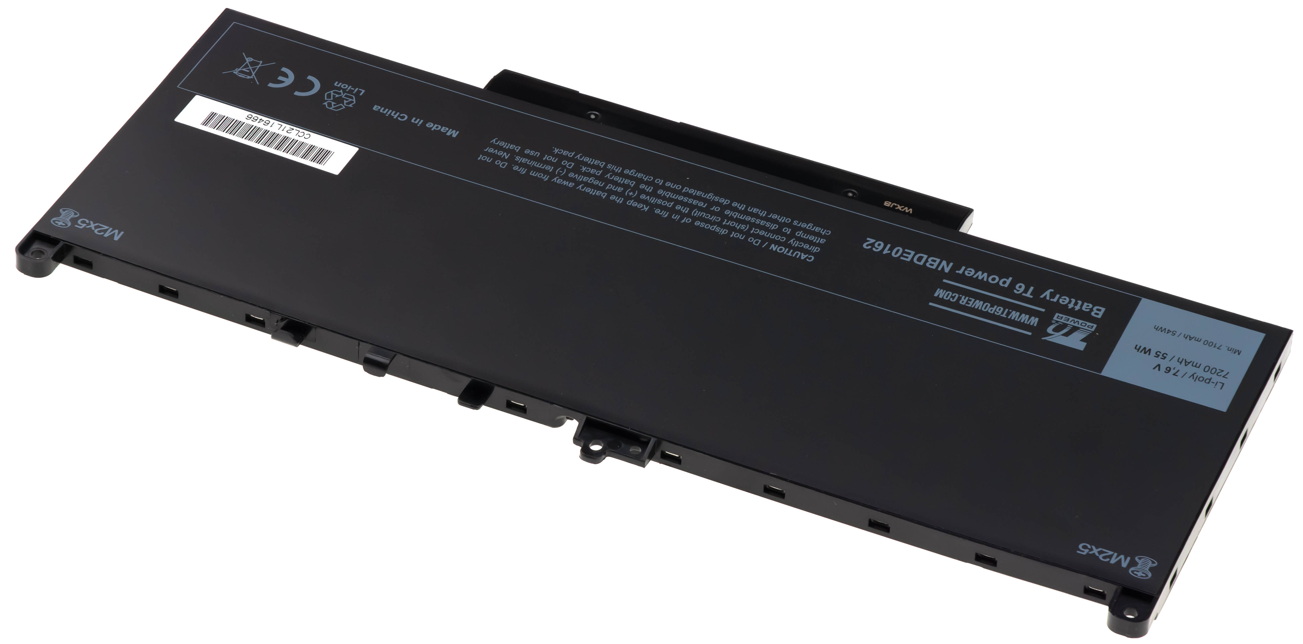 Batéria T6 Power pre Dell Latitude E7270, E7470, 12 E7270, 14 E7470, 7200mAh, 55Wh, 4cell, Li-pol 