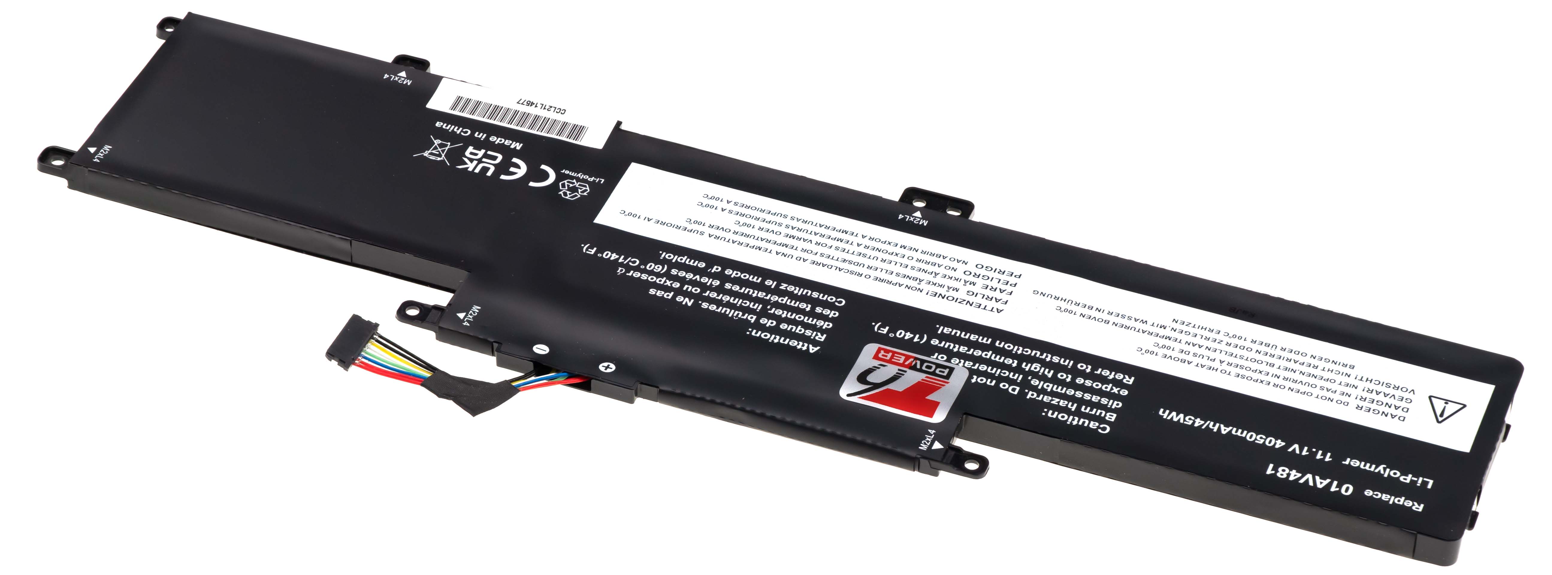 Batéria T6 Power pre Lenovo ThinkPad L380, L390, S2 Yoga, 4050mAh, 45Wh, 3cell, Li-Pol 