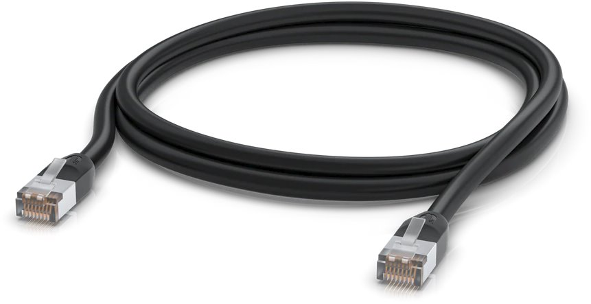 Ubiquiti UACC-Cable-Patch-Outdoor-2M-BK, Venkovní UniFi patch kabel, 2m, Cat5e, černý