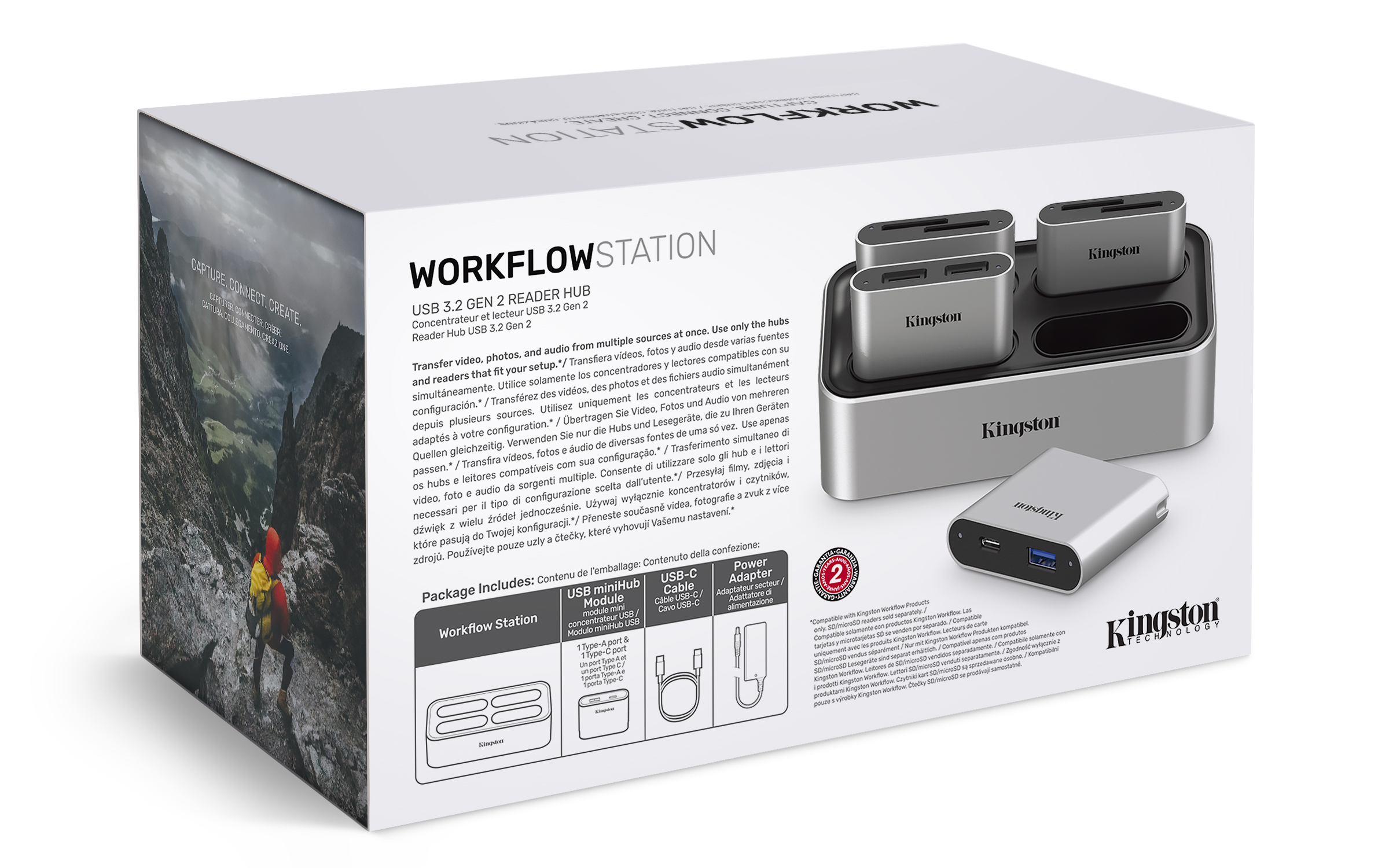 Kingston dokovacia stanica pre čítačky kariet Workflow + USB mini HUB 
