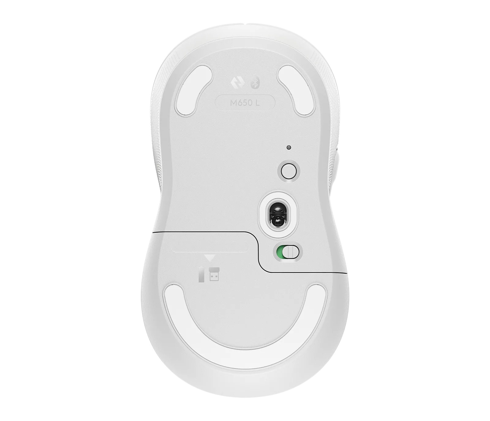 Logitech M650L/ Kancelárska/ Laserová/ Bezdrôtová USB + Bluetooth/ Šedá 