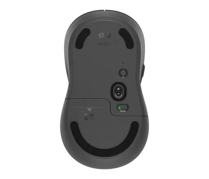 Logitech M650L/ Kancelárska/ Laserová/ Bezdrôtová USB + Bluetooth/ Šedá 