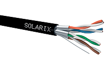 Inštalačný kábel Solarix CAT6A STP PE Fca 500m/ cievka vonkajší SXKD-6A-STP-PE