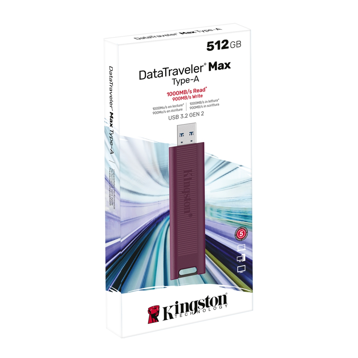 512GB Kingston DT Max USB-A 3.2 gen. 2 