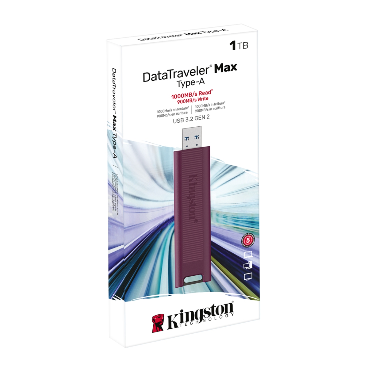 1TB Kingston DT Max USB-A 3.2 gen. 2 