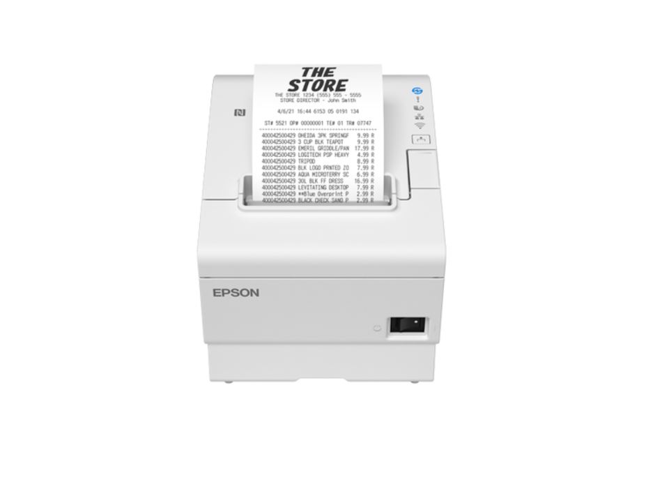 EPSON pokladnová tlačiareň TM-T88VII biela, RS232, USB, Ethernet, vymeniteľné rozhranie 