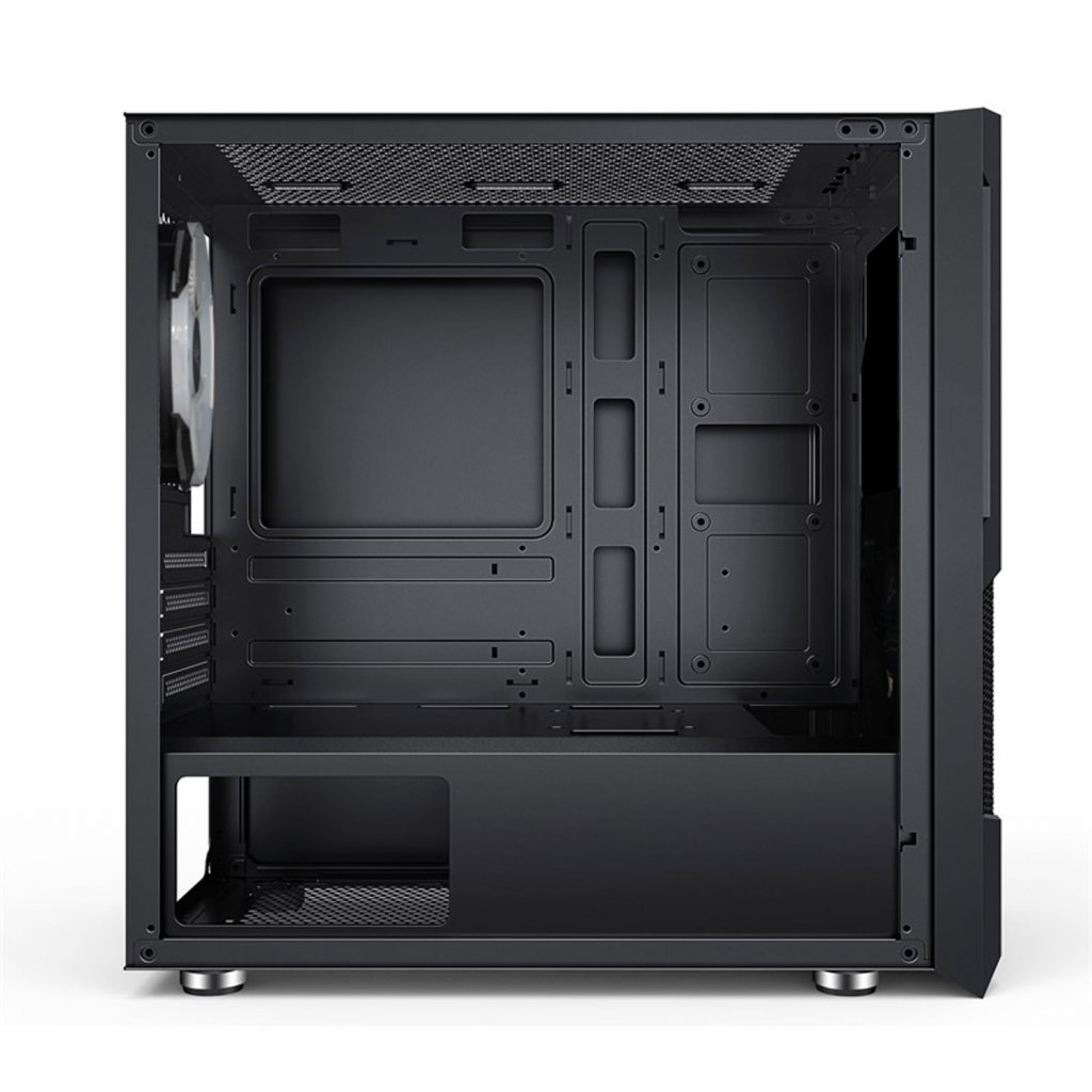 EVOLVEO M5/ Micro ATX/ Transpar./ Čierna 