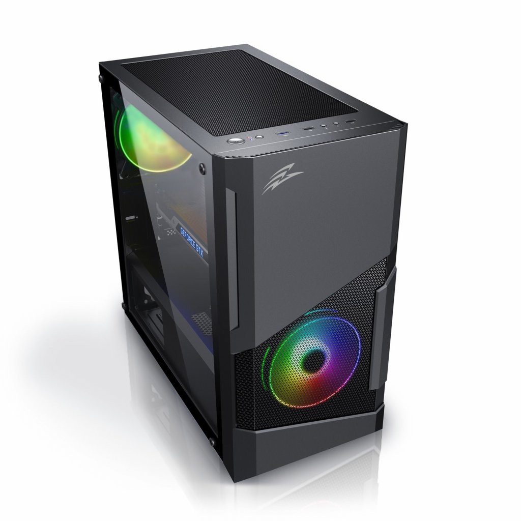 EVOLVEO M5/ Micro ATX/ Transpar./ Čierna