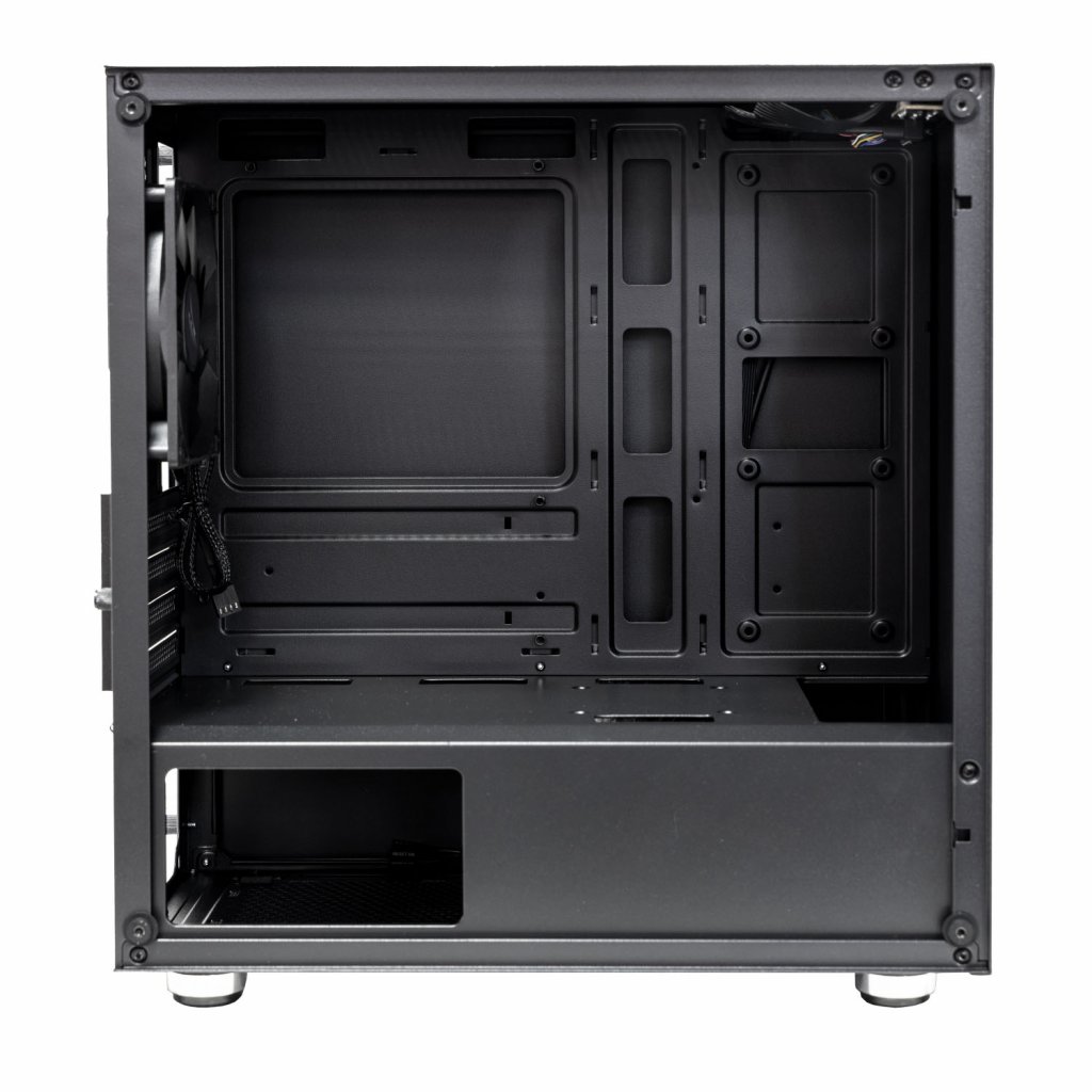 EVOLVEO M4/ Micro ATX/ Transpar./ Čierna 