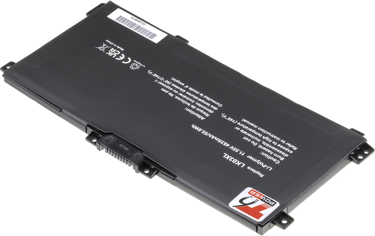 Batéria T6 Power pre HP Envy 15-bp000, 15-cn000, 17-ae000 x360 serie, 4835mAh, 55Wh, 3cell, Li-pol 
