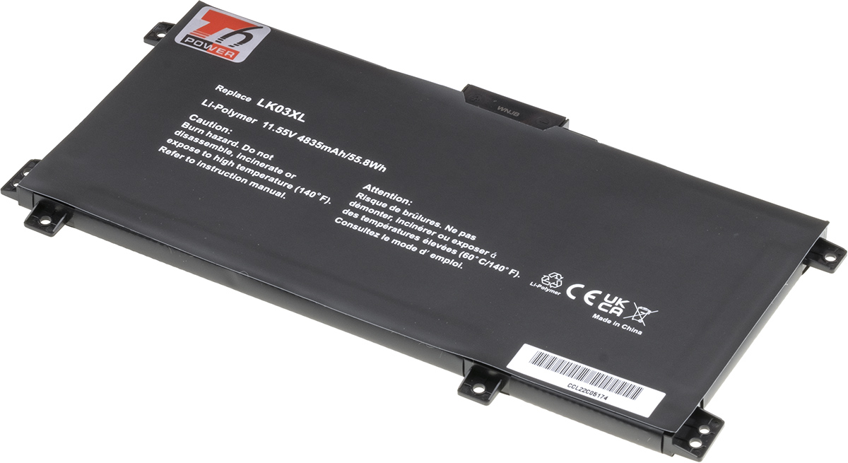 Batéria T6 Power pre HP Envy 15-bp000, 15-cn000, 17-ae000 x360 serie, 4835mAh, 55Wh, 3cell, Li-pol
