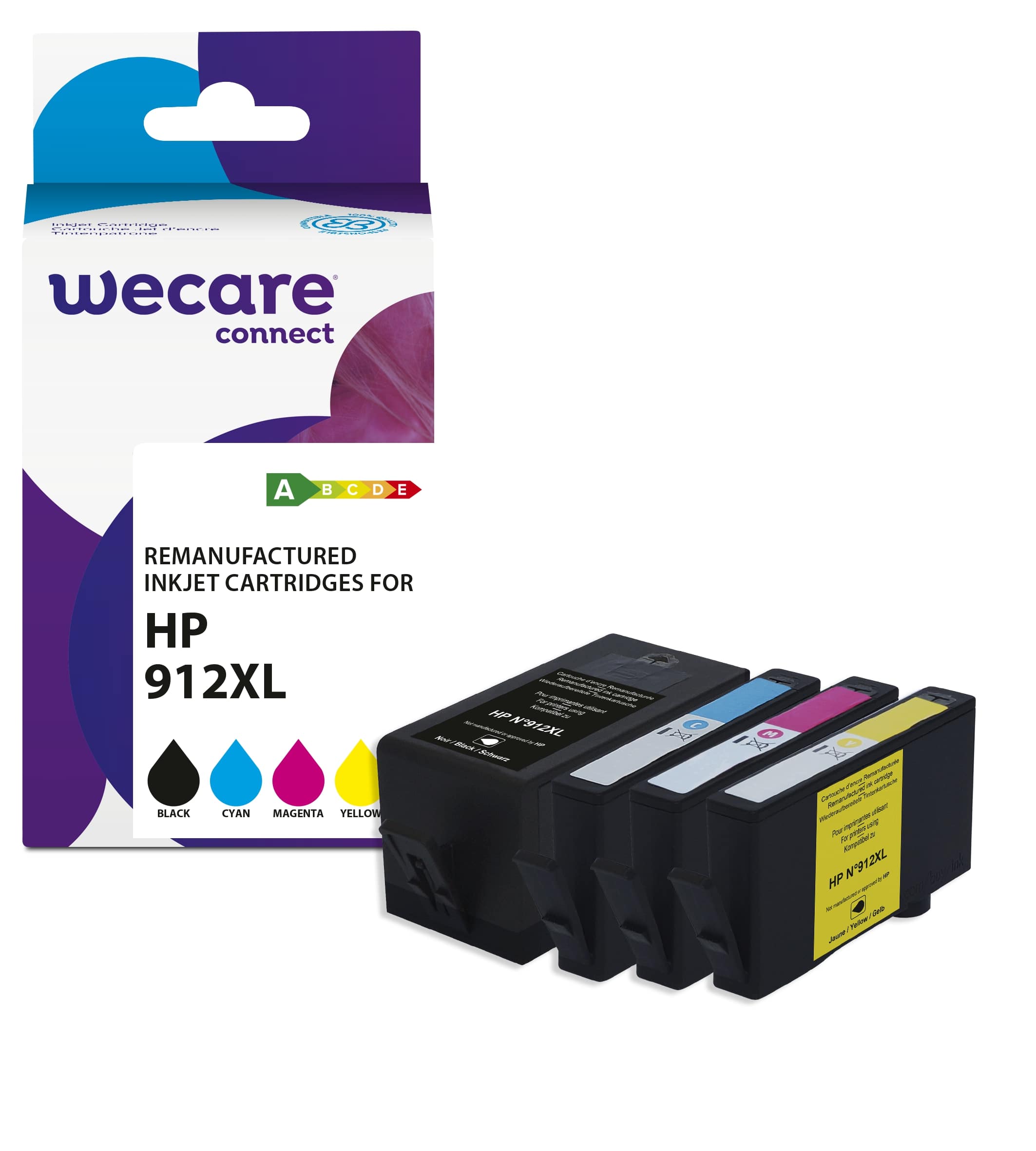 WECARE ARMOR ink kompatibilný s HP 3YL84A/ 3YL81-83AE, 912XL, CMYK