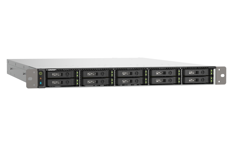 QNAP TS-h1090FU-7302P-128G(16C/ AMD EPYC 7232P/ 3, 3GHz/ 128GB/ 10xU.2NVMe/ 2x2, 5GbE/ 2x25GbE/ 3xUSB3.2/ 2xPCIe/ RP) 