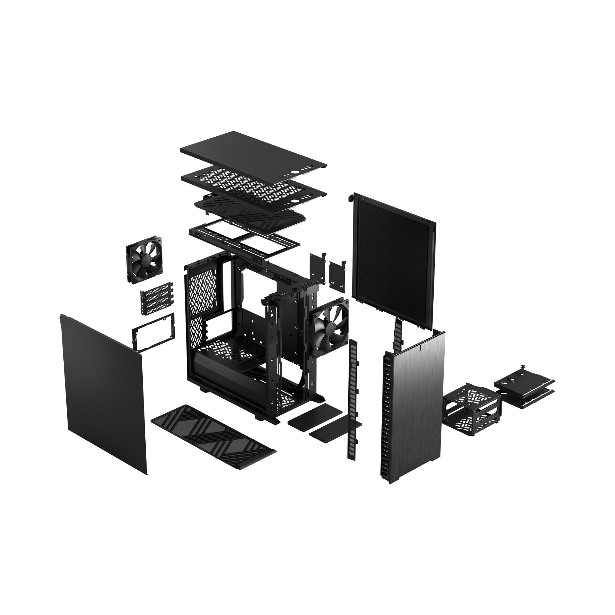 Fractal Design Define 7 Mini Black Solid/ Micro ATX/ Čierna 