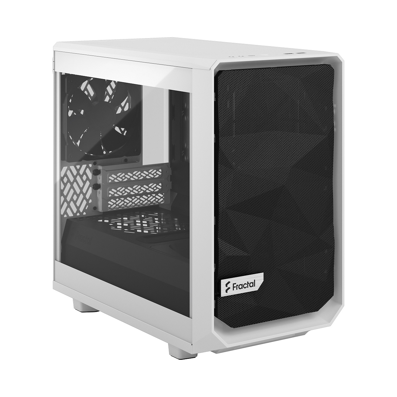Fractal Design Meshify 2 Nano White TG Clear Tint/ Mini ITX/ Transpar./ Biela