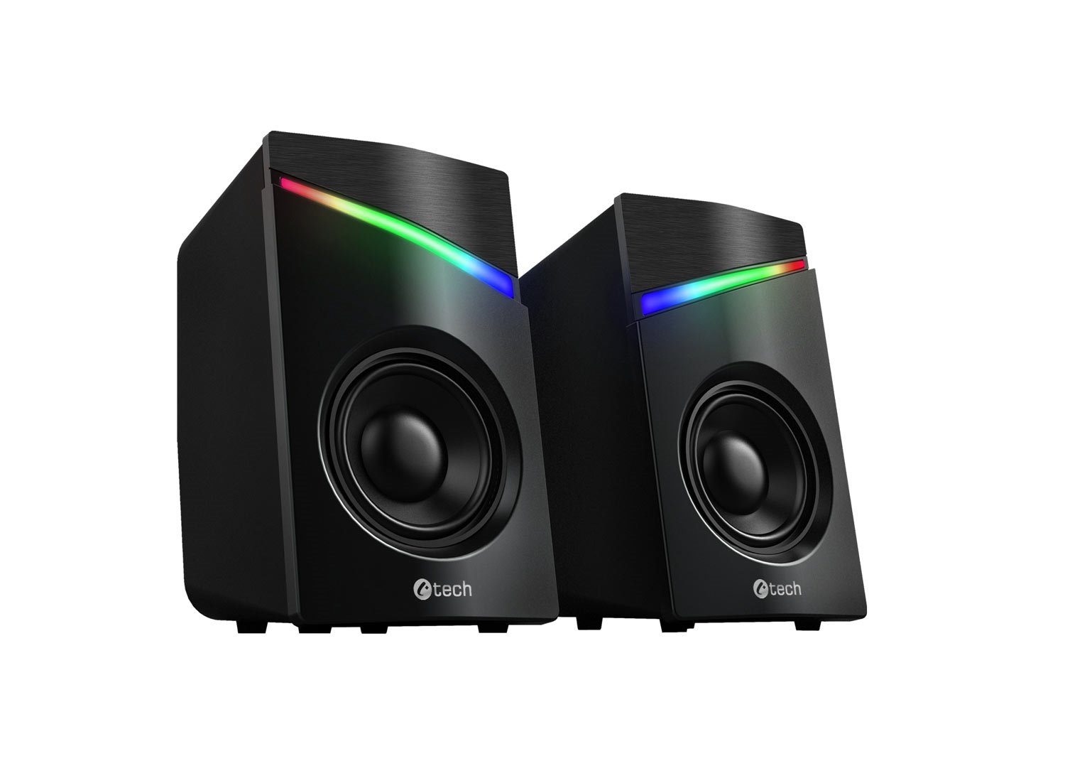 C-tech SPK-15/ Stereo/ 6W/ Čierna