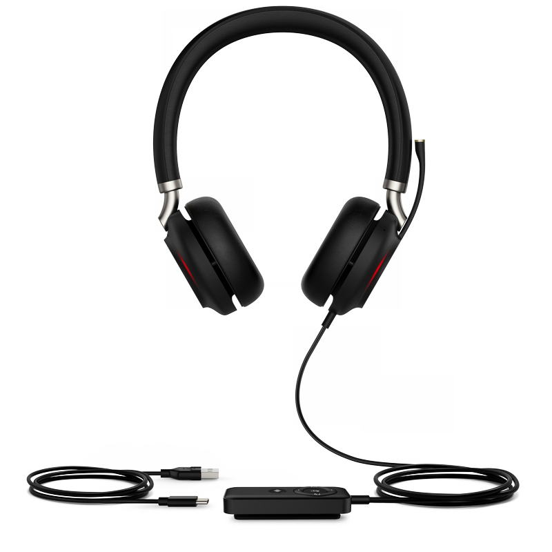 UH38 Dual UC -BAT/ Stereo/ ANC/ USB/ Drôt/ BT/ Bezdrôt/ Čierna 