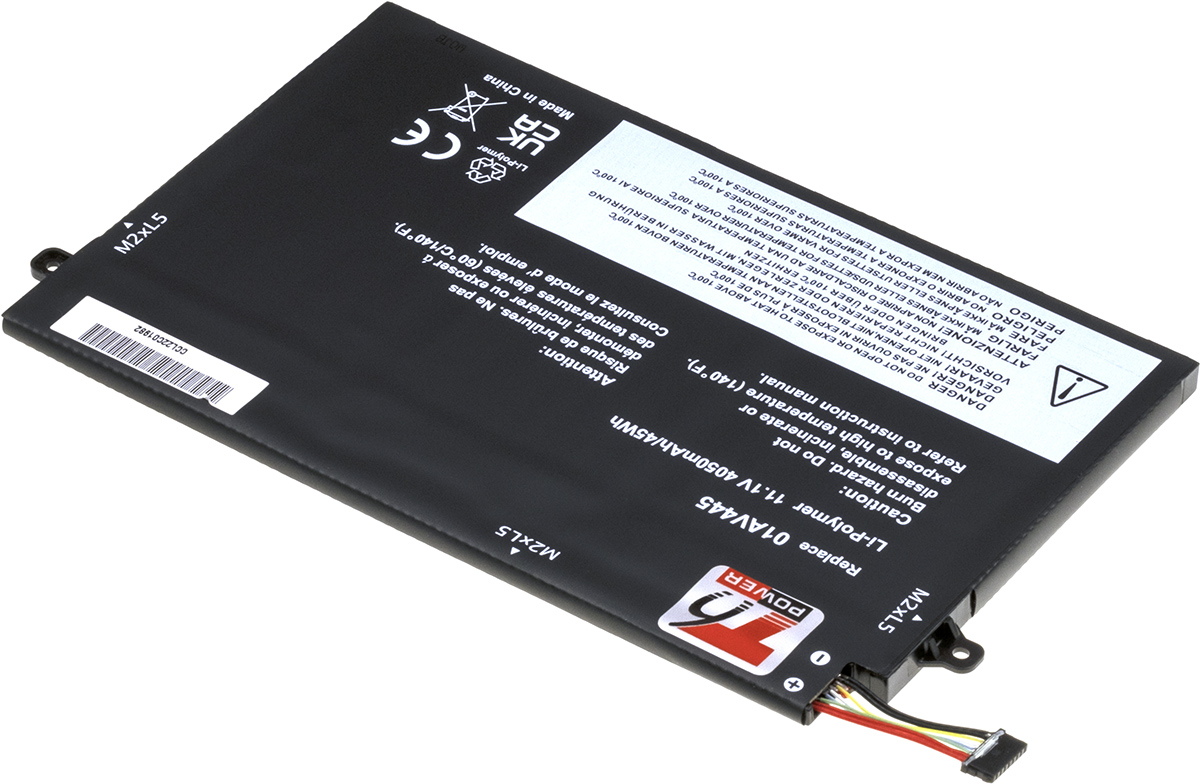 Batéria T6 Power pre Lenovo ThinkPad E480, E490, E580, E590, E14, E15, 4050mAh, 45Wh, 3cell, Li-pol 